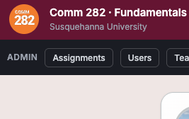 COMM-282 Assignments List