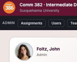 COMM-382 Assignments List