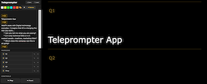 Teleprompter App