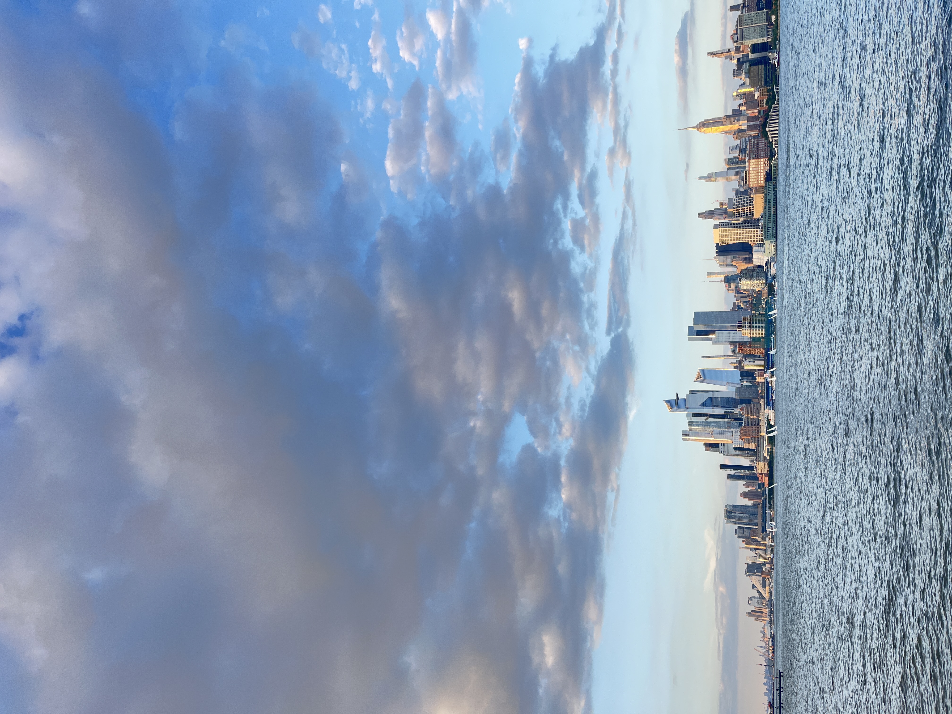 NYC skyline across the water