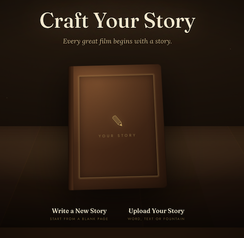 Craft Your Story interface from AI World Builder
